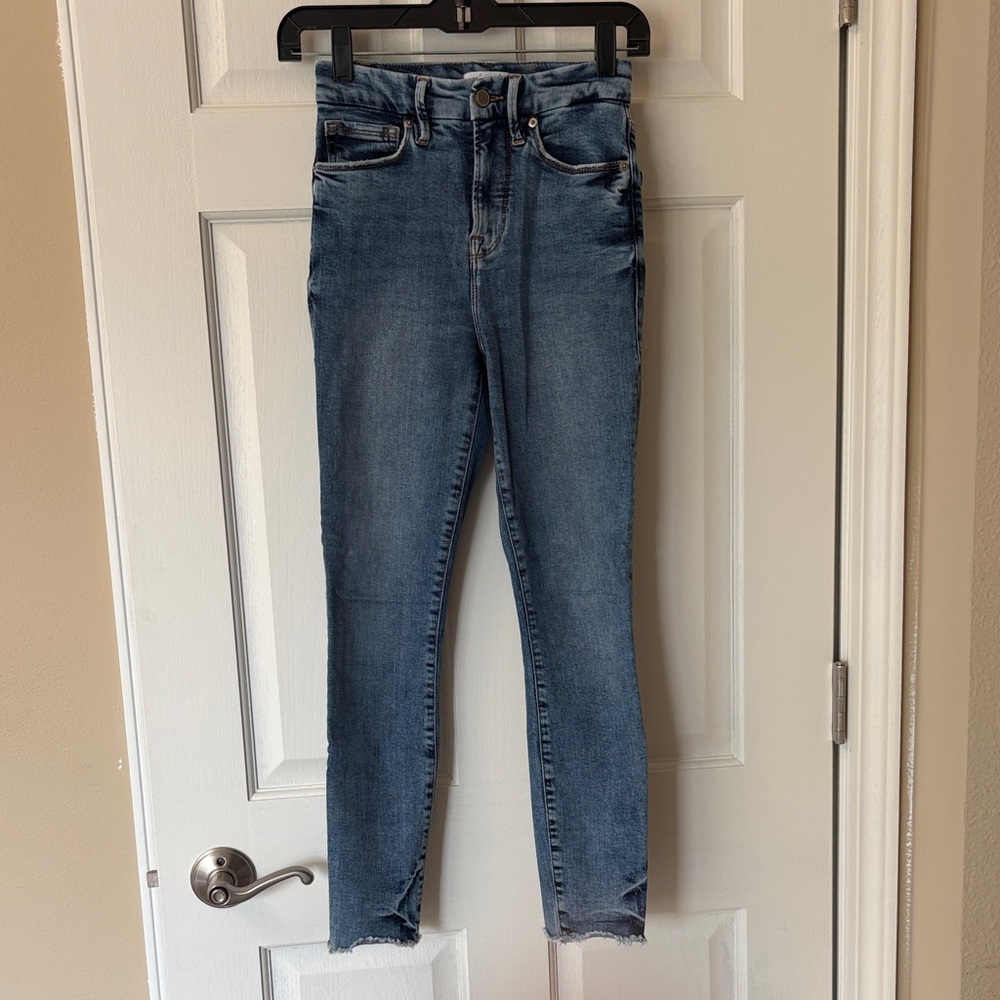 Good American Classic Skinny Blue Jeans